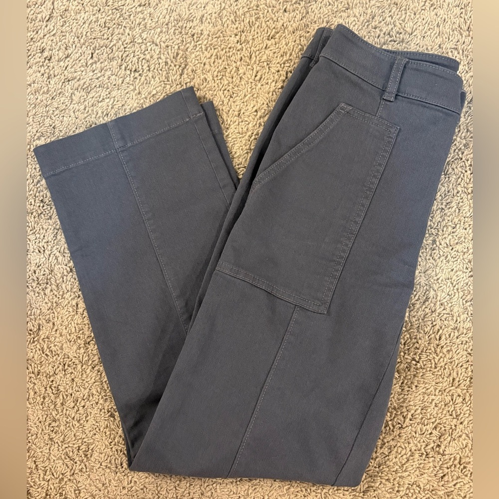 🩶💙LOFT • women’s dark gray/blue-ish wide leg pant • 2 • EUC
